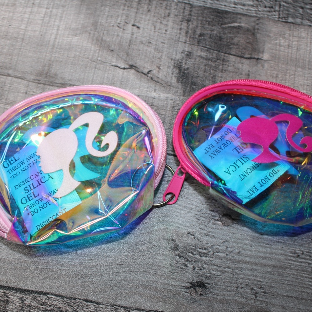 Holographic Coin Pouches with Silhouette Design